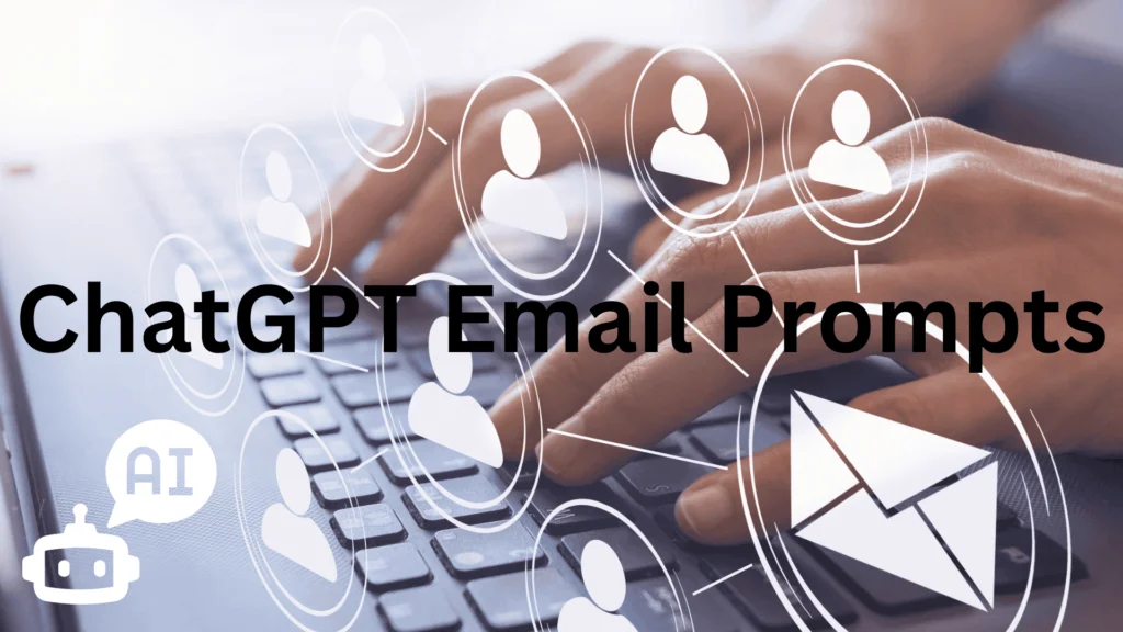 Visual representation of ChatGPT email marketing, featuring diverse themes and email writing skills.