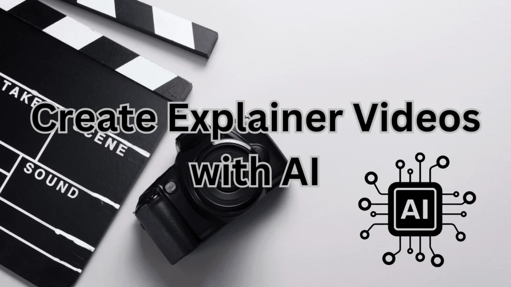 An image showcasing the integration of artificial intelligence in the development of informative explainer videos.