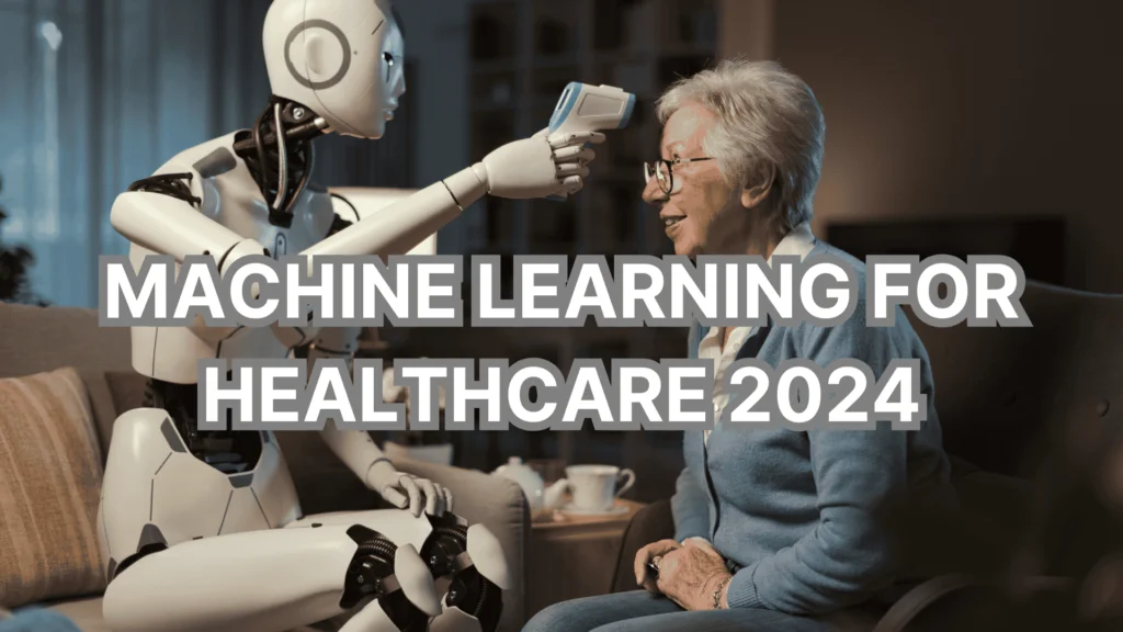 A visual representation of machine learning applications in healthcare in 2024, showcasing advancements and innovations.